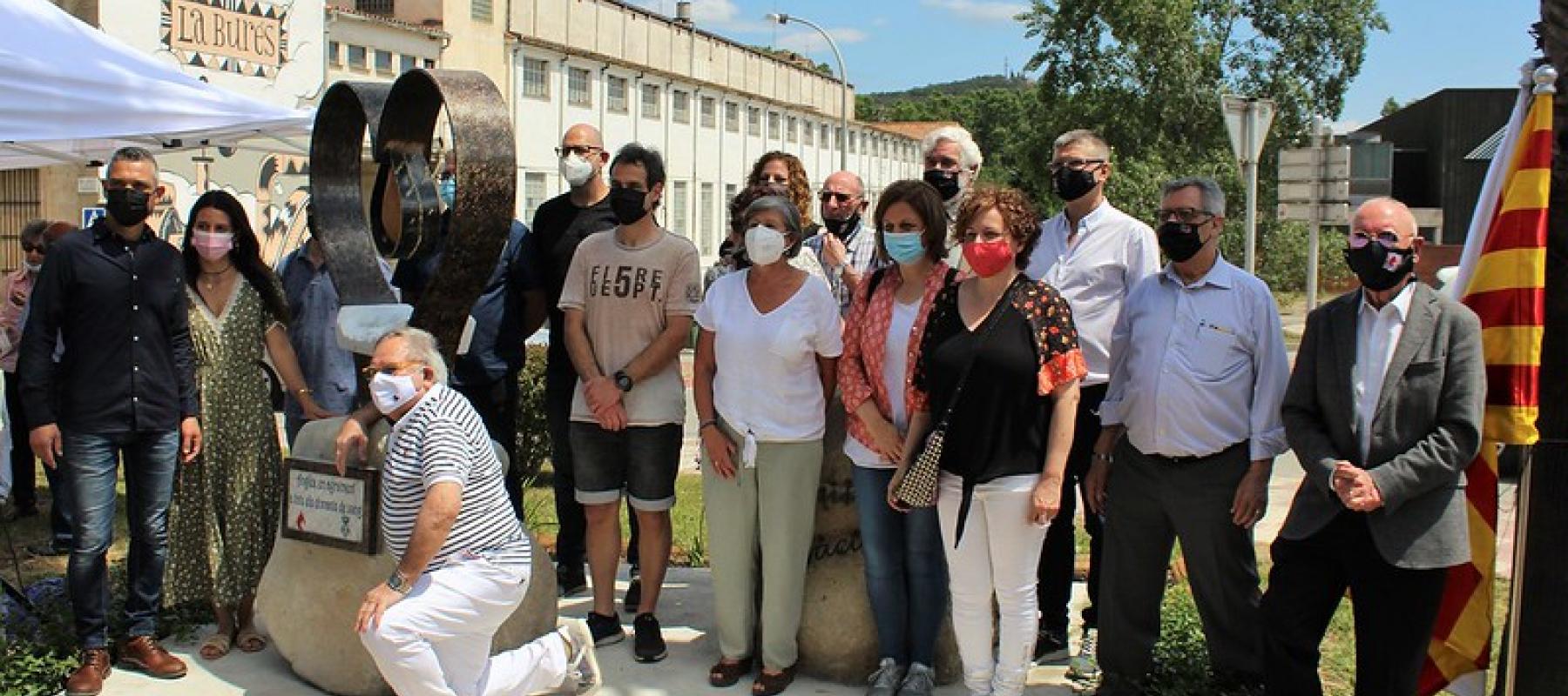 Inauguració del Monument als Donants de Sang d'Anglès