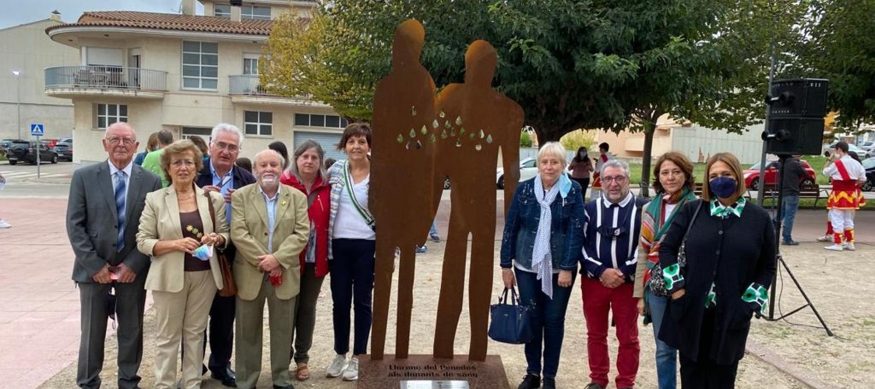 Inauguració del Monument als Donants de Sang de Llorenç del Penedès