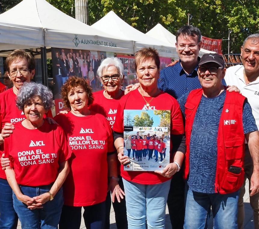 Súria vibra amb la Marató de Donació de Sang i Plasma i acull la reunió de la Junta de la Federació