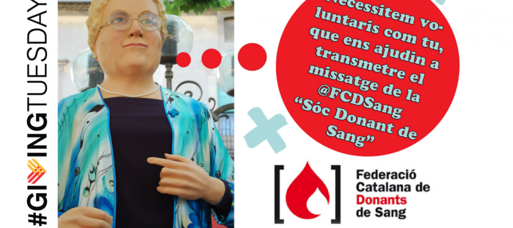 LA FEDERACIÓ CATALANA DE DONANTS DE SANG PARTICIPA AL #GIVINGTUESDAY